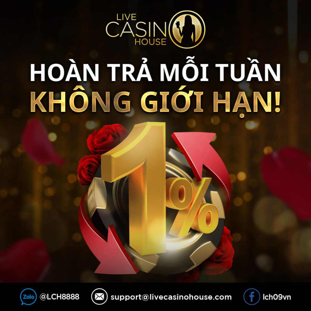 Live Casino House Rebates promotion